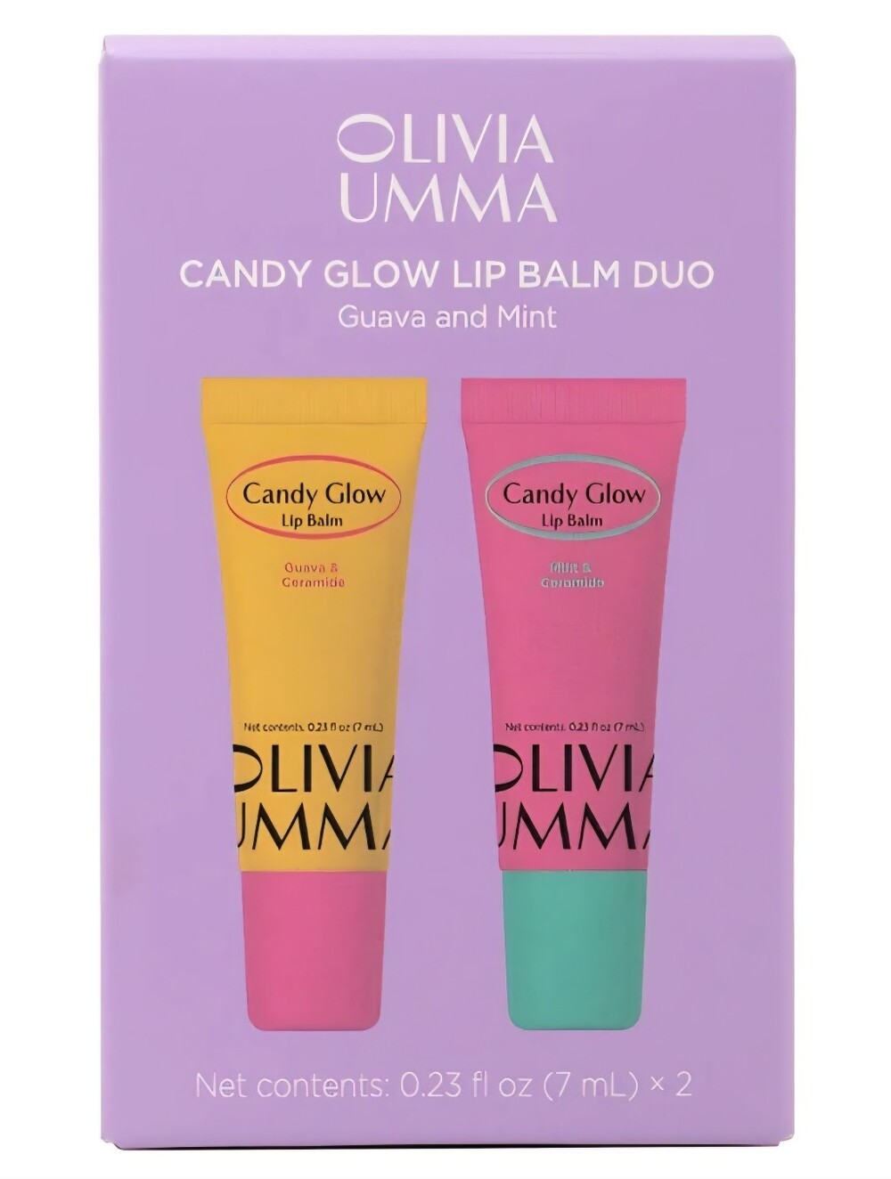 Candy Glow Lip Balm Duo – Candy Glow Guava & Mint. New In Box